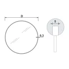 Specchio da Bagno Rotondo con Cornice in Metallo Made in Italy - Cleopatra Viadurini