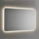 Specchio da Bagno Stondato con Retroilluminazione LED Made in Italy - Pato Viadurini