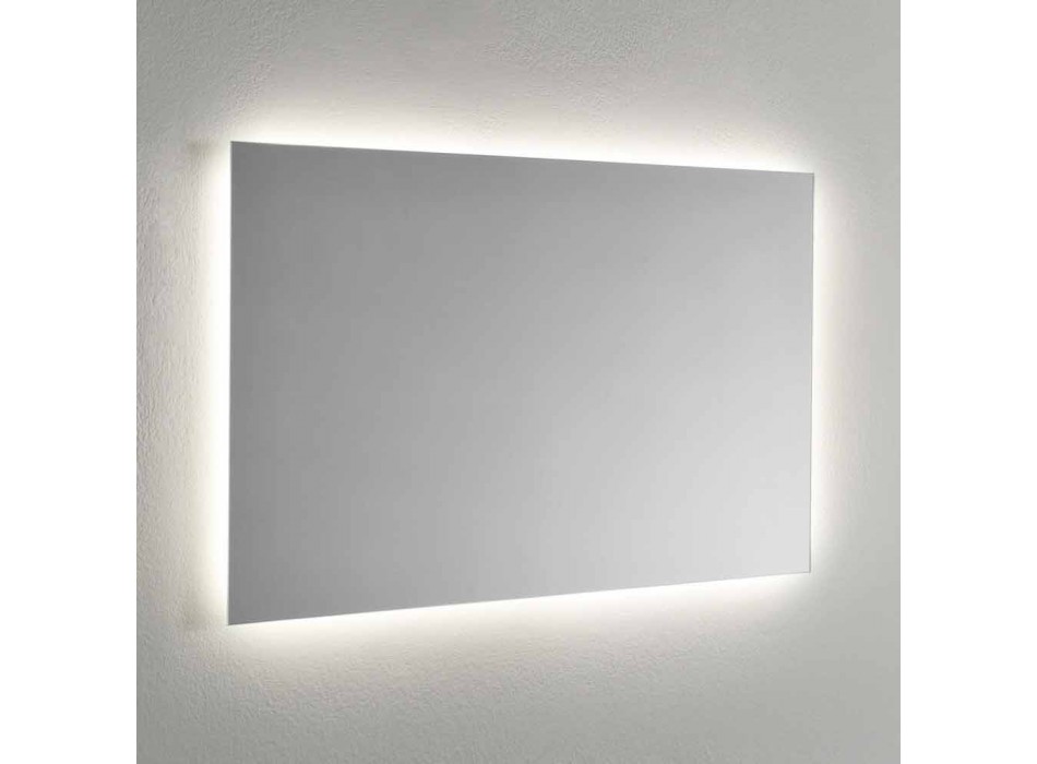 Specchio da Muro con Retroilluminazione LED sui 4 Lati Made in Italy - Romio Viadurini