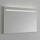 Specchio da Muro Moderno con Luce LED e Telaio in Acciaio Made in Italy - Yutta Viadurini
