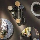 Specchio da muro rotondo di design modeno fatto in Italia ADDO Viadurini
