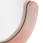 Specchio da Parete con Cornice in MDF Rivestita in Velluto a Forma di C - Micheal Viadurini