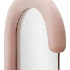 Specchio da Parete con Cornice in MDF Rivestita in Velluto a Forma di C - Micheal Viadurini