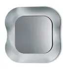 Specchio da Parete con Cornice in Vetro Fuso Mosso Made in Italy - Adorata Viadurini