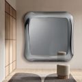 Specchio da Parete con Cornice in Vetro Fuso Mosso Made in Italy - Adorata