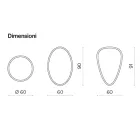 Specchio da Parete con Molatura Perimetrale Made in Italy - Beata Viadurini