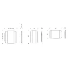 Specchio da Parete con Struttura in Legno Verniciato Nero Made in Italy - Arya Viadurini