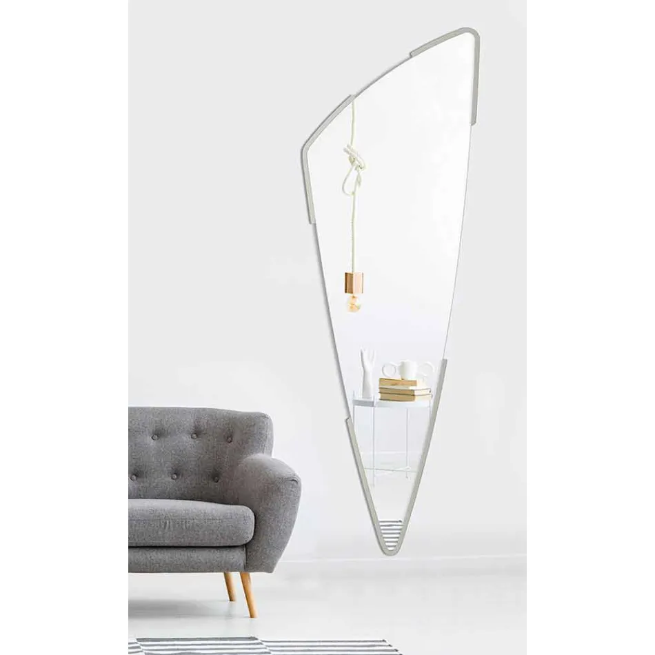 Specchio da Parete Decorativo Lungo Design Moderno a Sbalzo in 4 Colori - Spino Viadurini