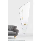 Specchio da Parete Decorativo Lungo Design Moderno a Sbalzo in 4 Colori - Spino Viadurini