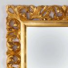 Specchio da parete di design finitura foglia oro Gudin, 108x87 cm Viadurini