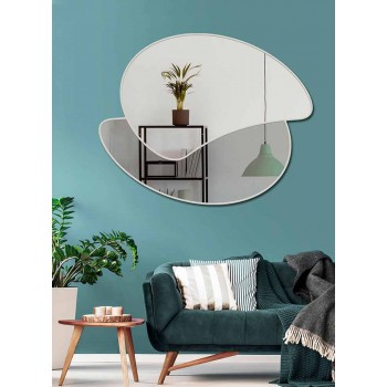 Specchio da Parete di Design Grande con Finitura Colorata Moderno - Mantra