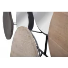 Specchio da Parete di Design Moderno in Legno e Ferro - Ortensio Viadurini