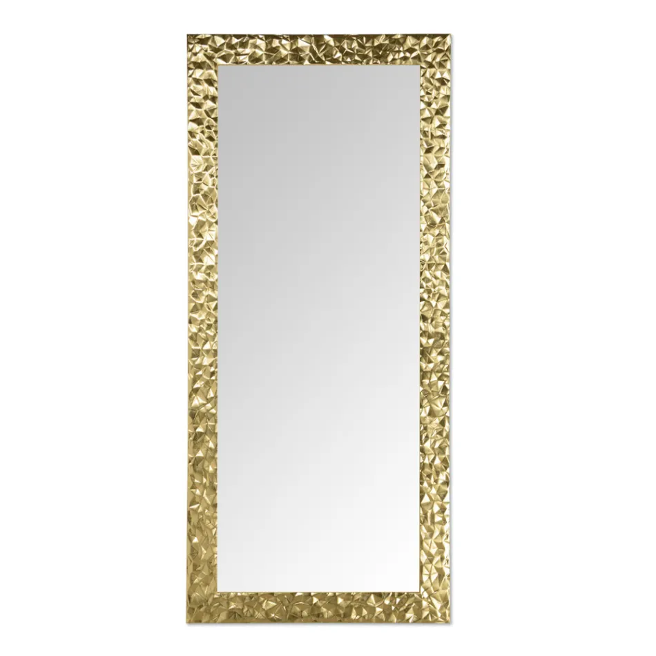 Specchio da Parete in Legno Decorato a Mano Realizzato in Italia - Niagara Viadurini