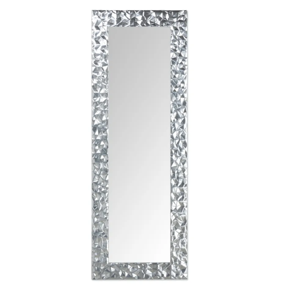 Specchio da Parete in Legno Decorato a Mano Realizzato in Italia - Niagara Viadurini