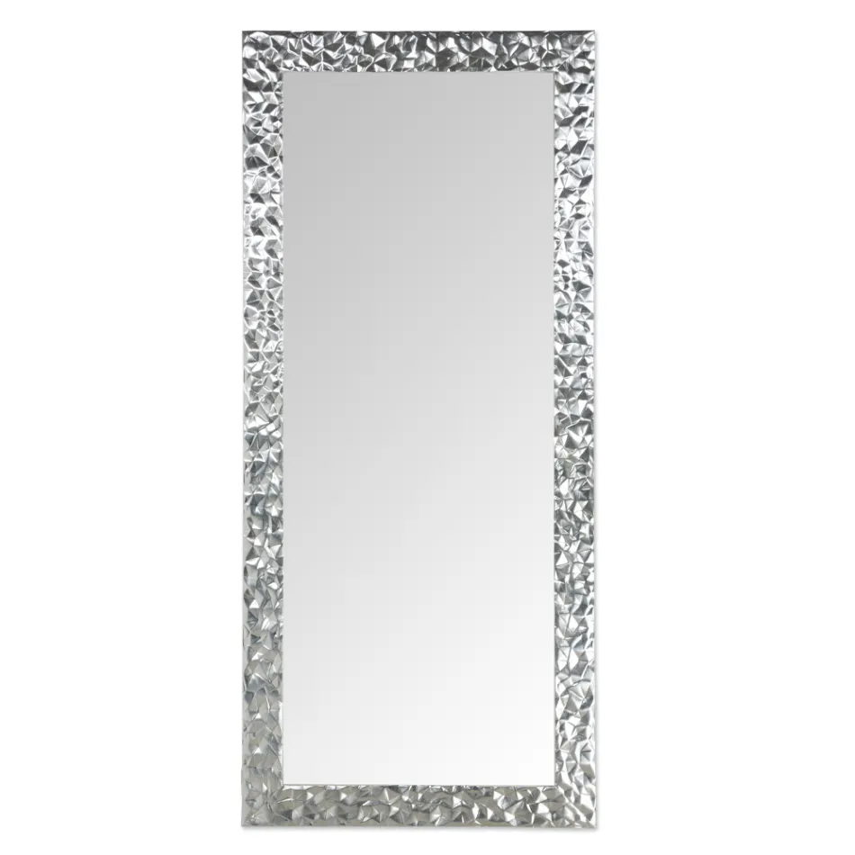 Specchio da Parete in Legno Decorato a Mano Realizzato in Italia - Niagara Viadurini