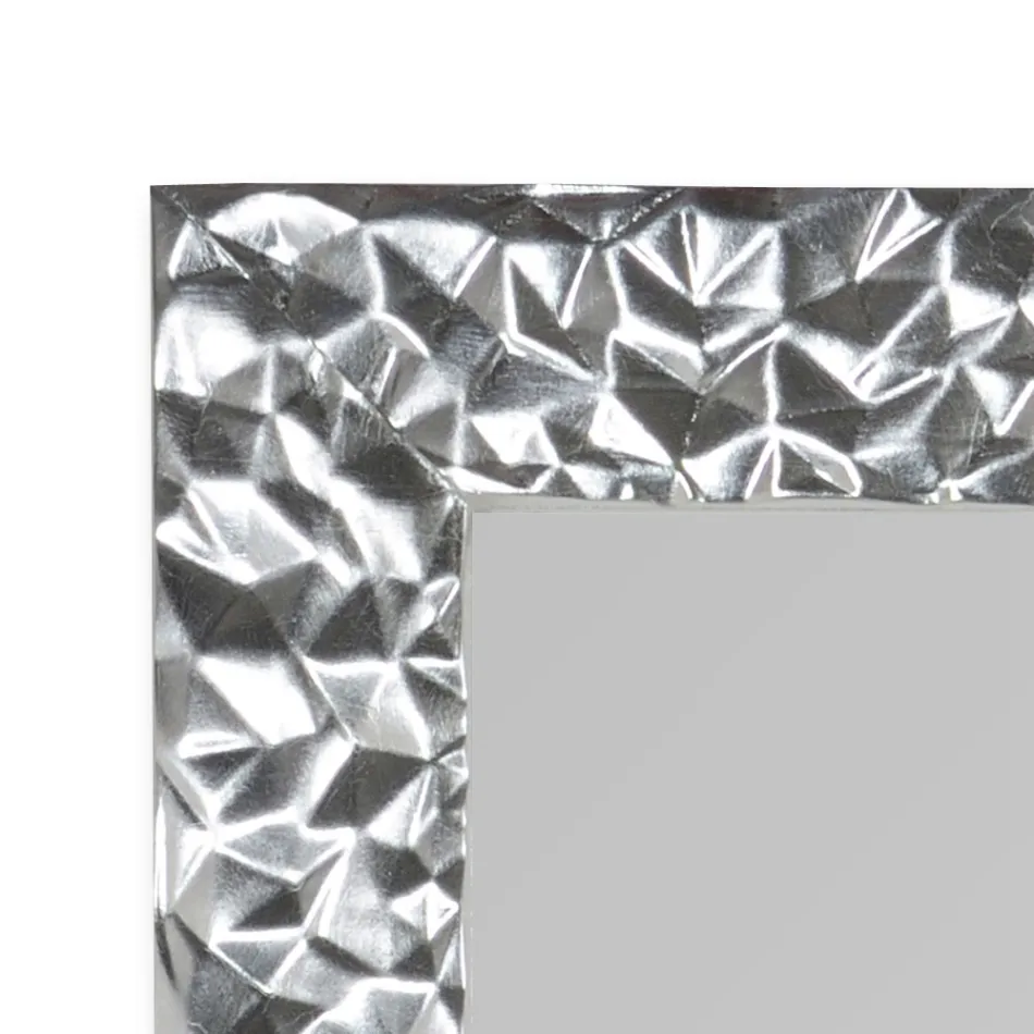 Specchio da Parete in Legno Decorato a Mano Realizzato in Italia - Niagara Viadurini