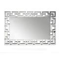 Specchio da Parete in Mdf e Vetro Argentato con Cornice Sagomata - Avolo