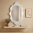 Specchio da Parete in Plexiglass Cornice Oro o Argento Made in Italy - Ariele Viadurini