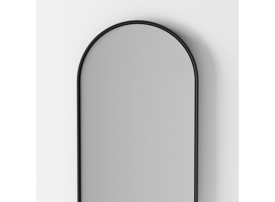 Specchio da Parete Ovale Retroilluminato Realizzato in Italia - Riflessi Viadurini