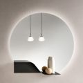 Specchio da Parete Retroilluminato a Led Telaio in Abs Made in Italy - Dafira