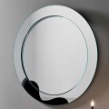 Specchio da Parete Rotondo con Cornice Inclinata Made in Italy – Salamina