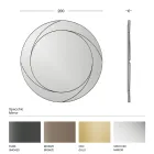 Specchio da Parete Rotondo con Struttura in Legno Made in Italy - Navona Viadurini