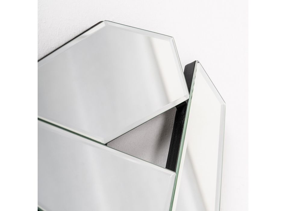 Specchio da Parete Sagomato 110 cm in Vetro con Cornice Moderna - Nirdo Viadurini