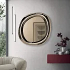 Specchio da Parete Sagomato con Cornice Curva Made in Italy - Babila Viadurini