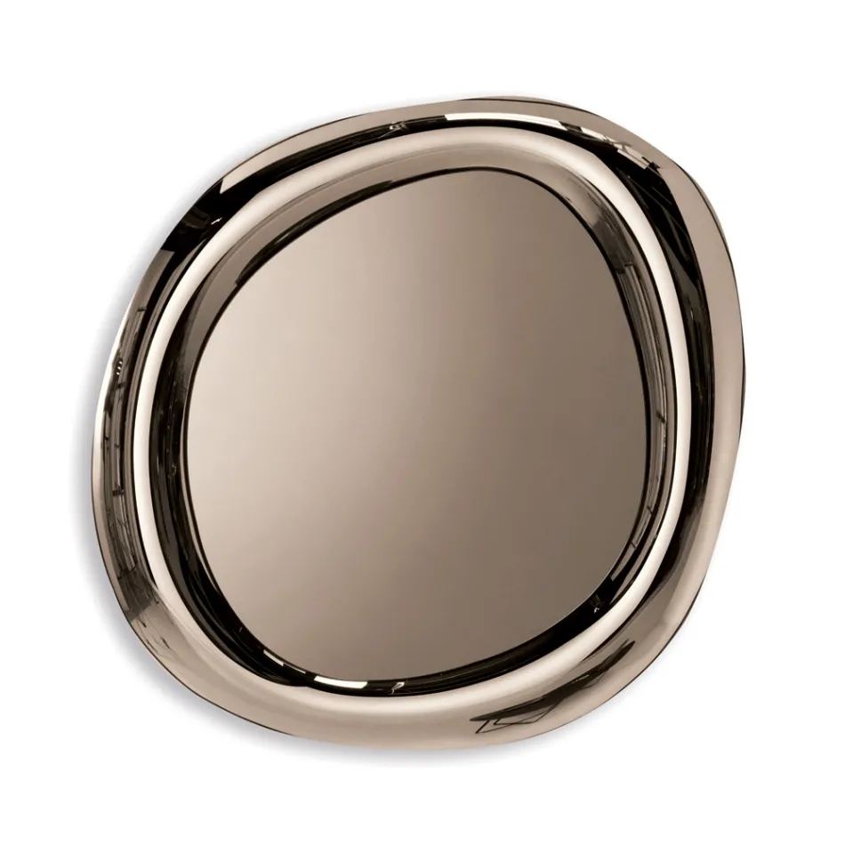 Specchio da Parete Sagomato con Cornice Curva Made in Italy - Babila Viadurini