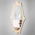 Specchio da Parete Vintage di Design in Legno Marrone con Cornice - Giangio Viadurini