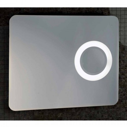 Specchio da trucco design moderno, illuminazione LED, Maren   Viadurini