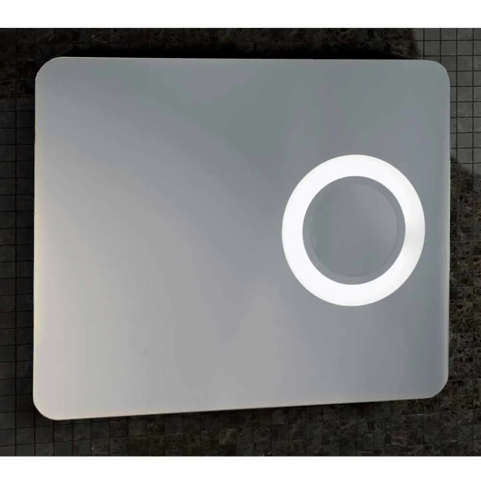 Specchio da trucco design moderno, illuminazione LED, Maren   Viadurini