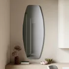 Specchio Dalla Forma Allungata in Tre Varianti di Colore Made in Italy - Silea Viadurini