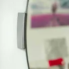 Specchio Decorativo a Muro di Design Tondo Moderno a Sbalzo con Cornice - Odosso Viadurini