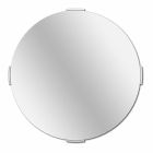 Specchio Decorativo a Muro di Design Tondo Moderno a Sbalzo con Cornice - Odosso Viadurini