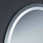 Specchio design moderno con illuminazione LED da bagno Pura   Viadurini