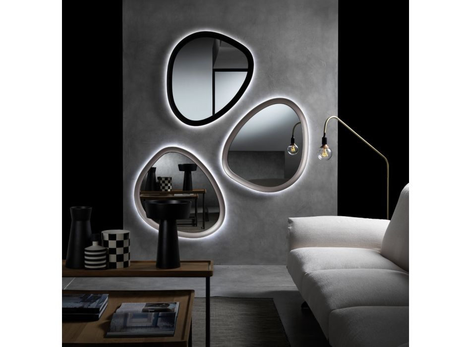 Dew Orecchini A Perno In Argento 925 Con Zirconi – Forma Irregolare Lucida, Gioiello Italiano In Confezione Regalo - 3