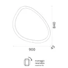 Specchio di Forma Irregolare con Retroilluminazione made in Italy - Ride Viadurini