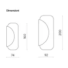 Specchio Formato da 2 Lastre Sagomate Sovreapposte Made in Italy - Adelaide Viadurini