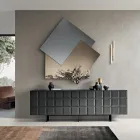 Specchio Formato da 3 Lastre Sovrapposte, 2 Bronzo e 1 Fumè - Armida Viadurini