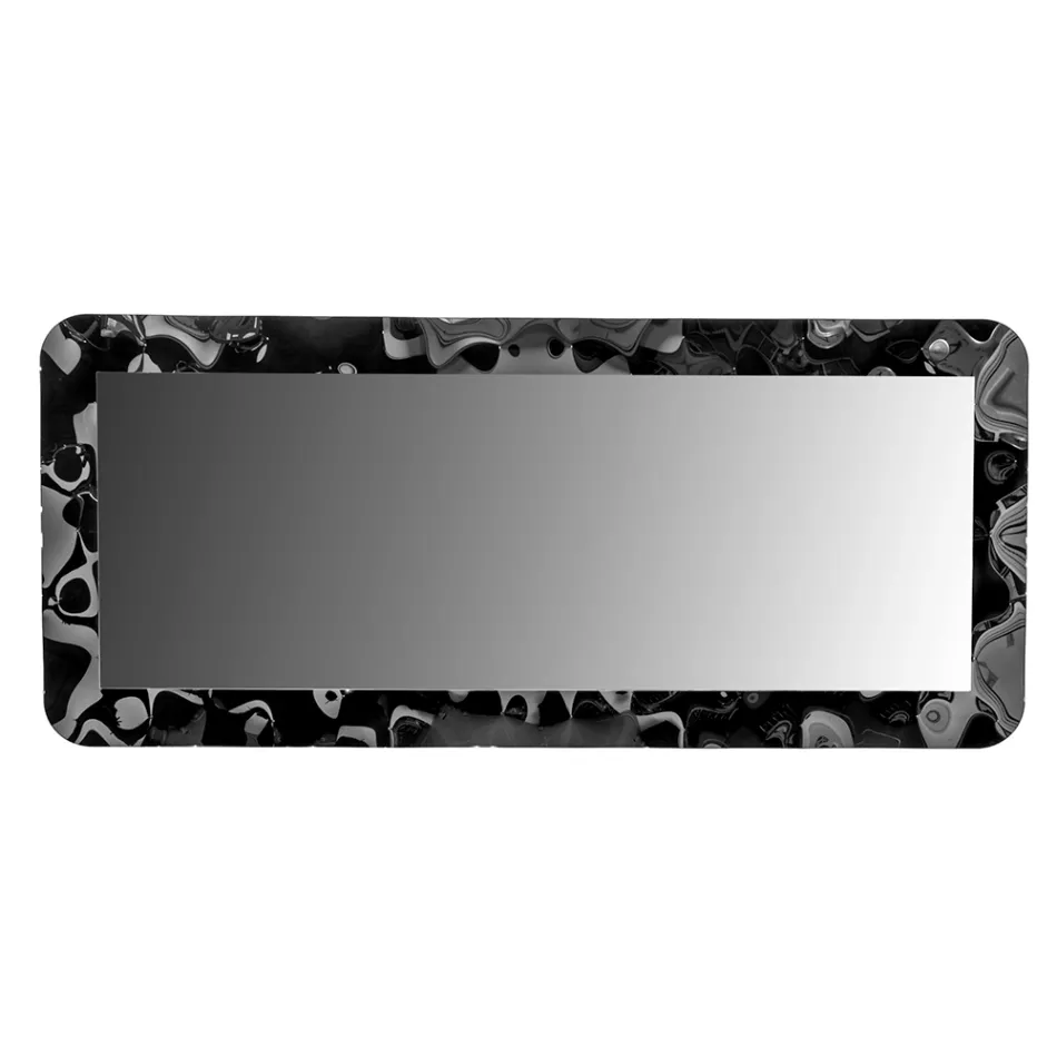 Specchio in Cristallo Curvato Effetto "Liquido" e Retroilluminato - Excelsior Viadurini