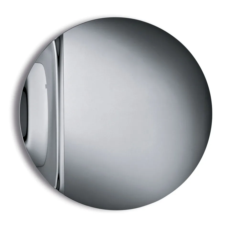 Specchio in Vetro Fuso con Onda Made in Italy - Candida Viadurini