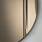 Specchio in Vetro Fuso con Onda Made in Italy - Candida Viadurini