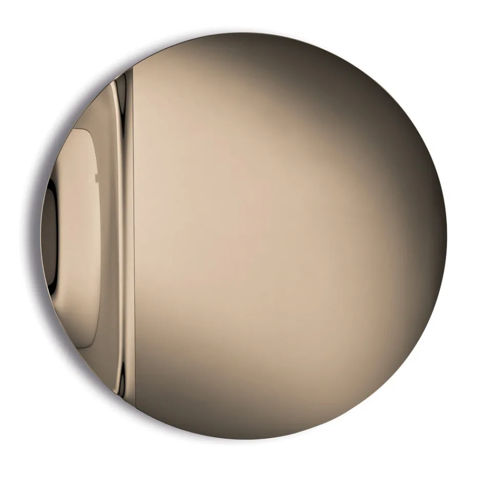 Specchio in Vetro Fuso con Onda Made in Italy - Candida Viadurini