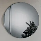Specchio in Vetro Fuso con Onda Made in Italy - Candida Viadurini