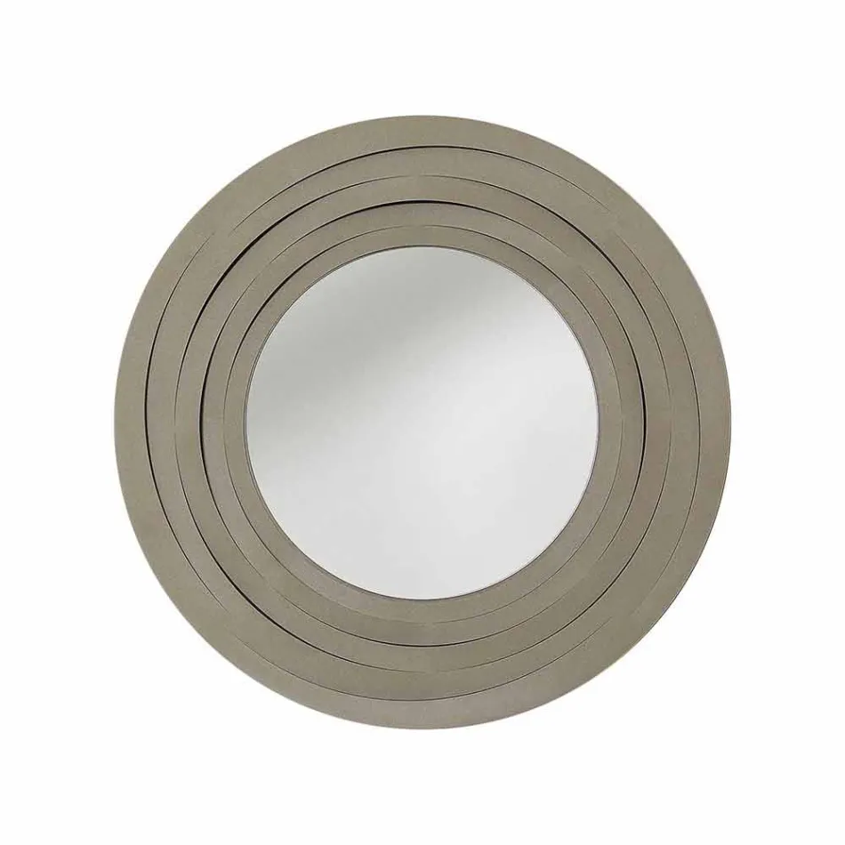 Specchio Moderno da Parete Circolare in Ferro Colorato Made in Italy – Origano Viadurini