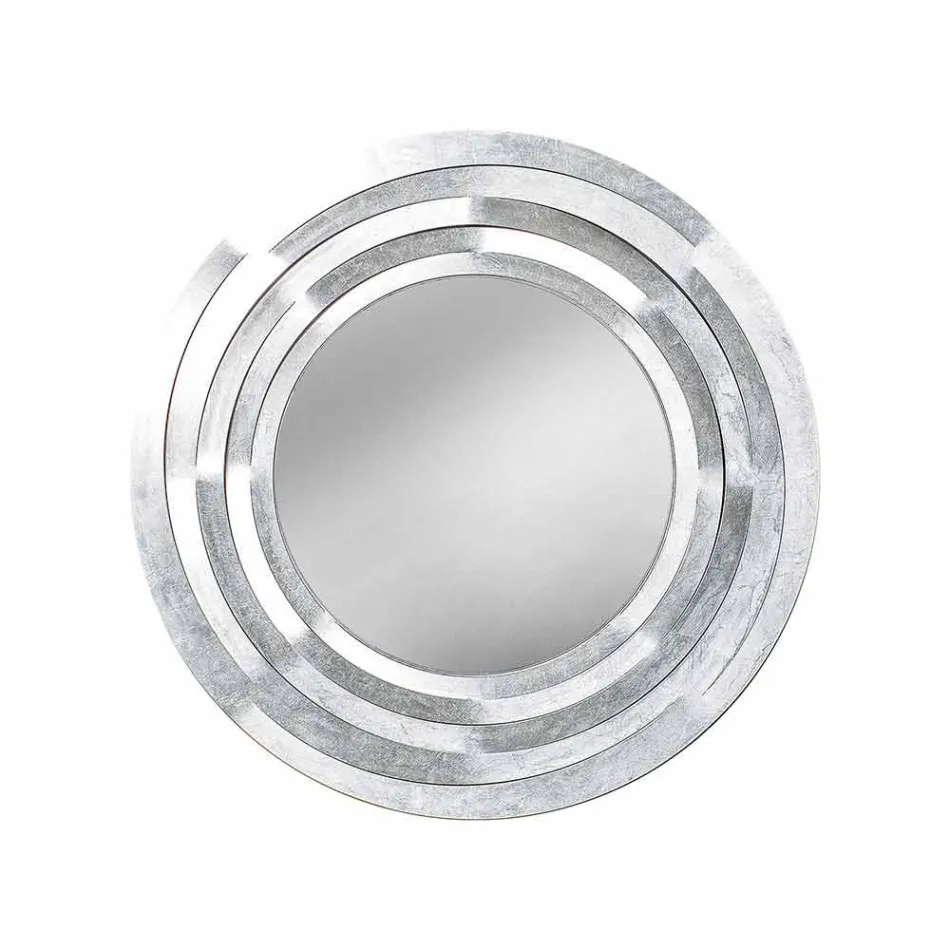 Specchio Moderno da Parete Circolare in Ferro Colorato Made in Italy – Origano Viadurini