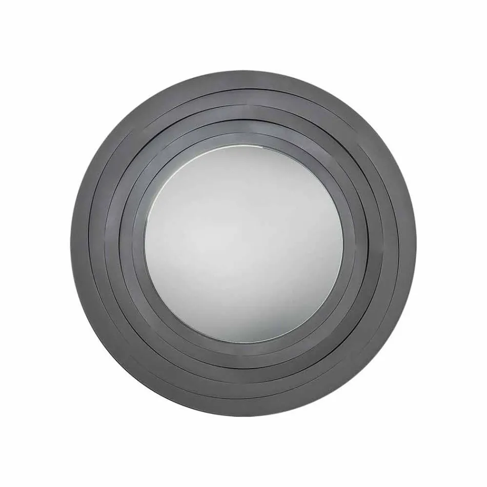 Specchio Moderno da Parete Circolare in Ferro Colorato Made in Italy – Origano Viadurini