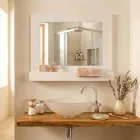 Specchio Orizzontale Contenitore da Parete in Plexiglass Made in Italy - Kiran Viadurini