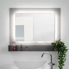 Specchio Orizzontale Contenitore da Parete in Plexiglass Made in Italy - Kiran Viadurini